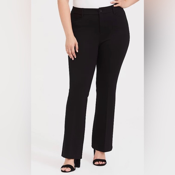 torrid Pants - TORRID STUDIO SIGNATURE PREMIUM PONTE STRETCH TROUSER - BLACK SZ 24S